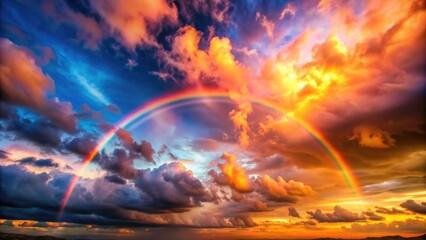 Wall Mural - rainbow in the sky