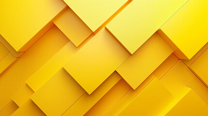 Wall Mural - abstract background.  yellow geometric layered background with overlapping shapes, ideal for modern and vibrant backdrop design projects or digital art.
