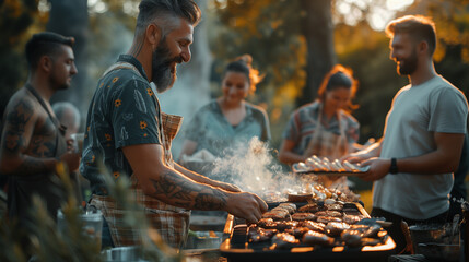 pit master at the barbecue