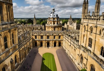 Wall Mural - A view of Oxford University in the United Kingdom