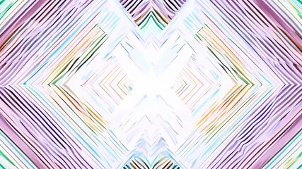Poster - Colorful Chevron Tile Pattern Generative AI