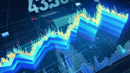 Poster - upward trend in stock market data generative ai