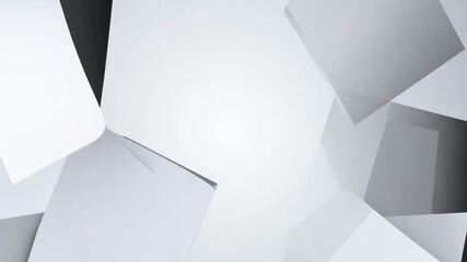 Poster - abstract futuristic shapes generative ai