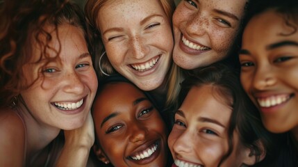 A group of women smiling and laughing together