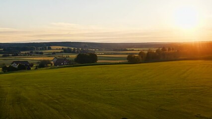 Poster - Rural Sunset Generative AI