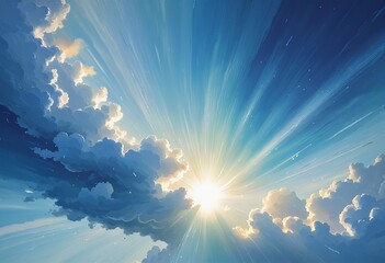 Wall Mural - radiant sky: a collection of colorful cloudscapes