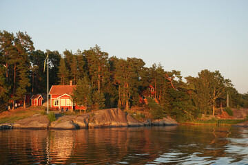 Wall Mural - A beautiful view of Stockholm archipelago