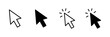 © Oliviart - Click icon vector isolated on white background. Cursor icon. Computer mouse click cursor black arrow icons. pointer arrow