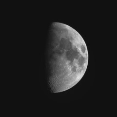 Wall Mural - waxing gibbous moon at 62.41% illumination