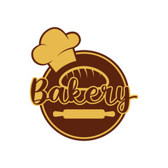 Wall Mural - bakery logo design concept idea with label badge