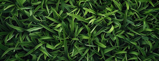 Wall Mural - Seamless Green Grass Texture Pattern