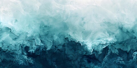 Wall Mural - Abstract Blue Teal Watercolor Background