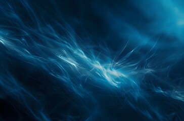 Wall Mural - Abstract Blue Digital Background With Blurred Lines