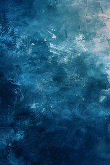 Poster - Abstract Blue Ombre Background - Painterly Style