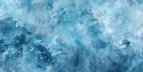 Wall Mural - Abstract Blue Watercolor Concrete Wall Texture