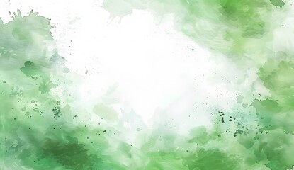 Wall Mural - Abstract Green Watercolor Background For Presentation