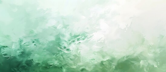 Wall Mural - Abstract Light Green & White Canvas Texture