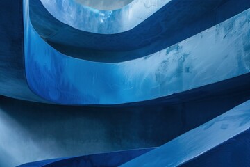 Poster - Abstract view of a modern building facade with repeating geometric shapes