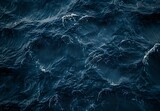 Aerial View of Deep Blue Ocean Waves