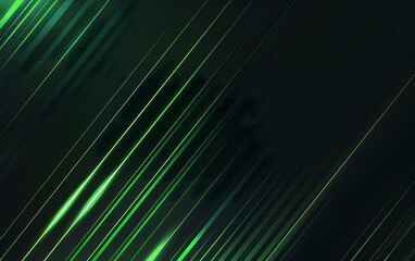 Canvas Print - Abstract Green Lines Diagonal Background