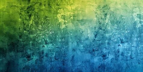 Poster - Grunge Texture Green Blue Gradient Background