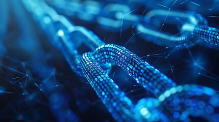 Digital Chain with Binary Code