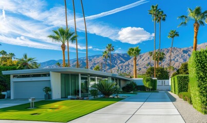 A house with a large yard and a driveway in front of it