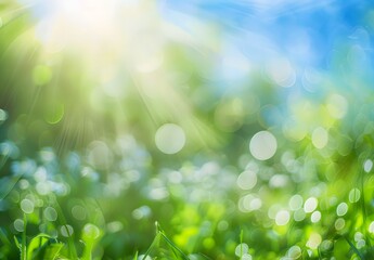 Poster - Impressionist Spring Bokeh Background