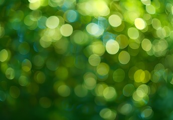 Wall Mural - abstract green bokeh background for design