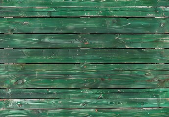 Poster - Seamless Green Wooden Wall Texture Background