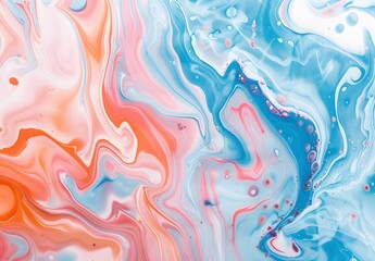 Poster - Abstract Pastel Marble Swirls Background