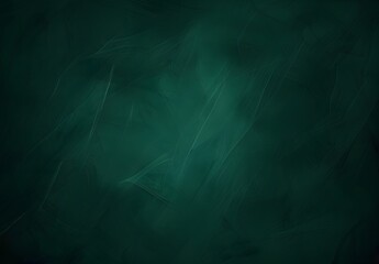 Poster - Dark Green Minimalist Cartoon Background