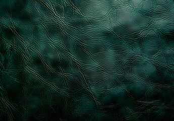 Canvas Print - Dark Green Leather Texture Background