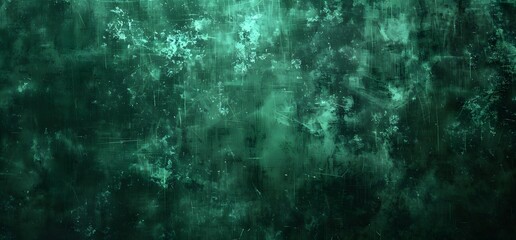 Poster - Grunge Green Texture With Glowing Lights