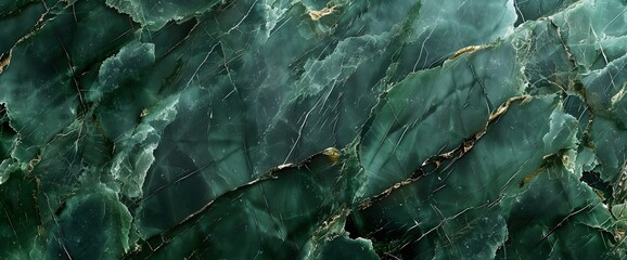 Wall Mural - Seamless Dark Green Marble Texture Pattern