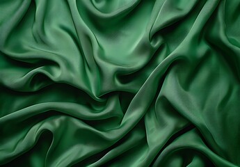 Wall Mural - Seamless Green Fabric Texture Background