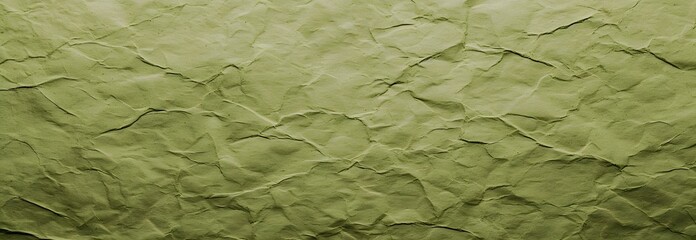 Canvas Print - Seamless Olive Green Crumpled Paper Texture