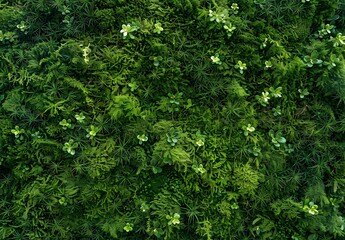 Wall Mural - Green Moss Texture Background for Natural Design