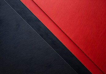 Poster - Abstract Red Black Diagonal Paper Texture