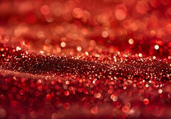 Wall Mural - Sparkling Red Glitter Background Texture