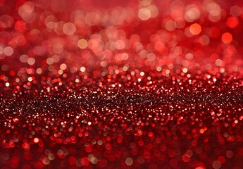 Wall Mural - Sparkling Red Glitter Background Texture