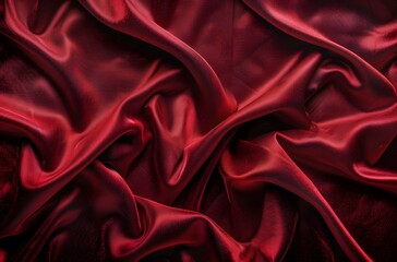 Wall Mural - Elegant Red Velvet Fabric Texture Background