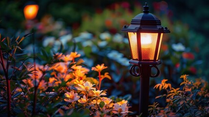 Canvas Print - A Lantern in the Garden