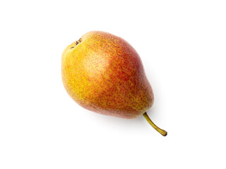 Wall Mural - Pear isolated on white background. Directly above