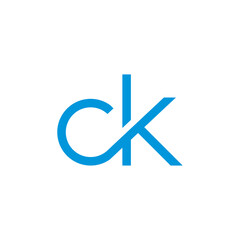 Wall Mural - CK vector logo, for financial companies, technology and others. Thank You