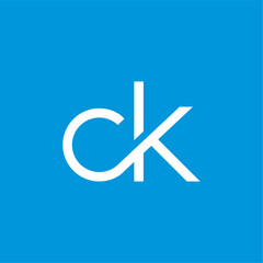 Wall Mural - CK vector logo, for financial companies, technology and others. Thank You