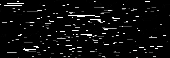 Poster - TV static noise texture. Glitch vhs pixel noise wallpaper. Random interference signal concept. Black and white rippled video tape background. Image distortion distressed backdrop effect. Vector