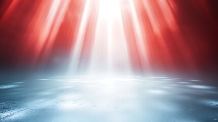 Wall Mural - red and white abstract background with bright light and dynamic elements, vibrant, modern, design