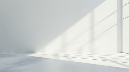 Poster - Plain white background with soft light gradient, versatile design