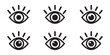 © Maksim - Eye icon, eyeball icon, vector